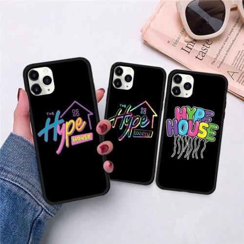 JAMULAR Hype House Soft PC TPU Case for iPhone 11 11Pro X XS XR Max 7 8 6 6s Plus 9 SE2020 Crash Protection Phone Back Cover
