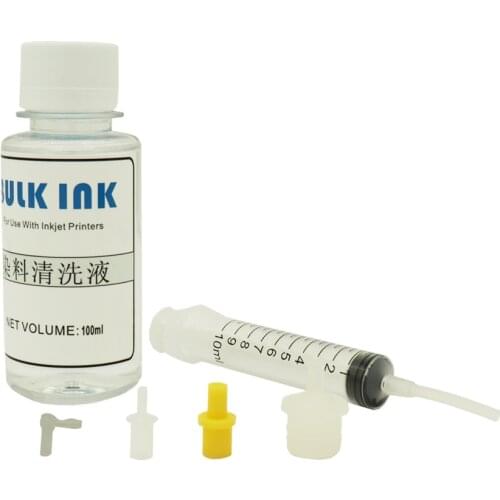 Print Head Cleaning Kit with 100 ml Cleaning Liquid Nozzle Cleanser for Epson For Brother For Canon For HP Inkjet Printer