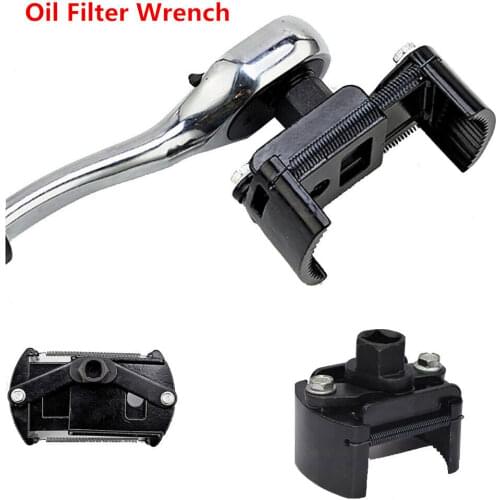 Oil Filter Wrench Cup 1/2" Housing Spanner Remover 60-80mm Adjustable Auto Tool