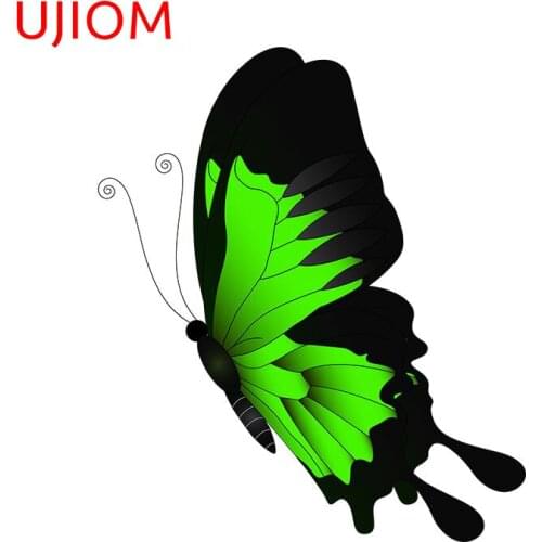 UJIOM Personalise Green Butterfly Living Room Decoration Wallpaper Cartoon Anime Home Office Room Decor Wall Stickers