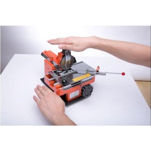 Semi-automatic Sheet Embosser Nameplate Metal Label Stamping Printer Marking Machine with fixture