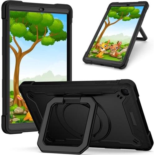 High Duty Coque For Samsung Galaxy Tab A T510 T515 10.1 2019 Shockproof 360 Stand Holder Tablet For Tab 10.1 Case + FilmPen