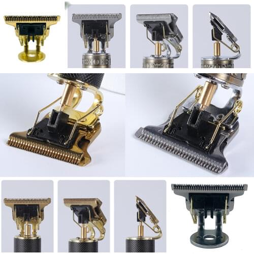 T-Shaped Professional Salon Hair Clipper Blade With Stand T9 Blade Trimmer Replacement Clipper Head