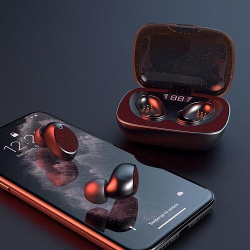 TWS Bluetooth 5.0 Earphones Wireless Headphone Stereo Sports Waterproof Earbuds Headsets With Microphone 2200mAh Charging Box