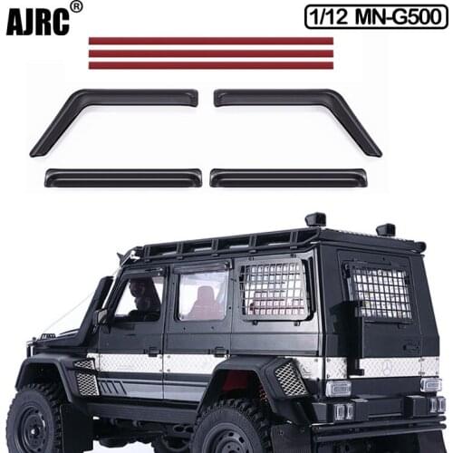 1:12 Mn-g500 Window Rain Curtain Acrylic Transparent Black Material Rain Curtain 1/12 Rc Car Parts