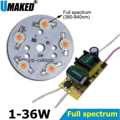 1W 3W 5W 7W 9W 12W 15W 18W 24W 36W Full spectrum Light Board Led Lamp Panel For Ceiling + AC90-265V LED power supply driver