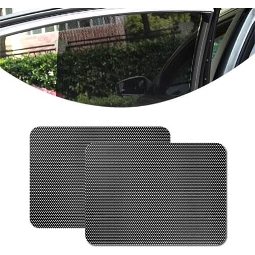 2pcs/set Car Styling Car Side Window Sunshades Electrostatic Sticker Car Sunscreen Film Stickers Cover Auto External Accessories