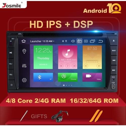 4GB 2 din Android 10 Car Radio Head Unit For Nissan Xtrail Note Qashqai Almera Universal Multimedia GPS Navigation Stereo173*98