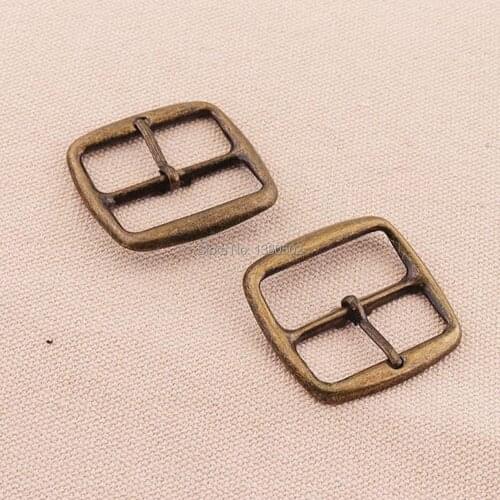 50pcs/lot 38*36mm bronze color metal pin buckle belt buckle for garment bag accessories