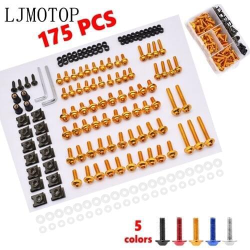 Aluminum Motorcycle Fairing Screws Nuts Kit Moto Body Work Bolts Screw For Yamaha XT1200Z SUPER TENERE TX125 Adventure FZ600