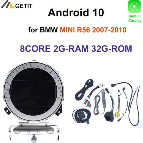 Android 10 Car Radio Stereo DVD Player GPS for BMW Mini Cooper R56 Radio 2007-2010