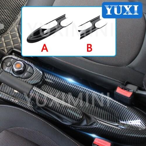 Car Shift Handbrake Panel Interior Styling Decorative Protective Cover For BMW MINI ONE Cooper S F54 F55 F56 F57 F60 CLUBMEN
