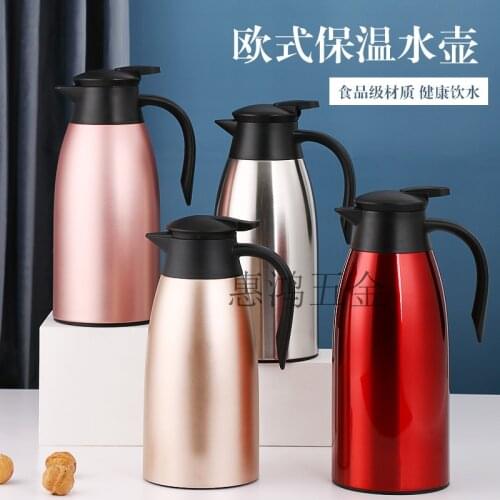 Large Capacity Thermal Insulation Pot Home Portable Insulation Pot Thermos Bottle Stainless Steel Gourde Isotherme Drinkware BC