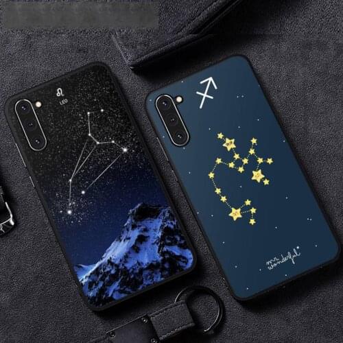 Constellations zodiac signs Phone Case For Samsung A51 A32 A52 A71 A50 A12 A21S S10 S20 S21 Plus Fe Ultra