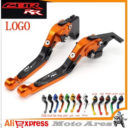 CNC With Logo Telescopic folding Adjustable Brake Clutch Levers For Honda GROM CBR250R CBR300R CB300F CBR500R
