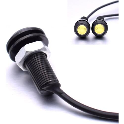 For Honda Ninja ER6N 250 300R 300 250R 1pcs Eagle Eye LED Car Screw Light Daytime Running Lights DRL Car Parking Signal Lamp