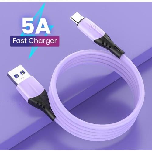5A USB Type C Cable Wire For Samsung S10 S20 Xiaomi mi 11 Mobile Phone Fast Charging USB C Cable Type-C Charger Micro USB Cable
