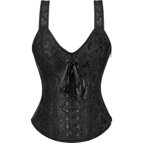 Overbust Corset Sexy Lace Plus Size Women Bustier Corset Lingerie Tops Body Bustier Overbust Corset Women Waist Cincher Corsets