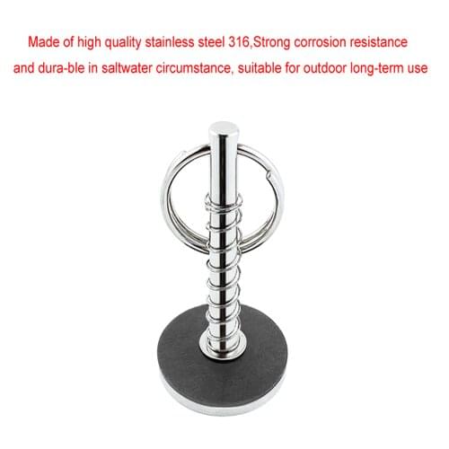 Stainless Steel 316 Hatch Cover Pull Handle Quick Pin Button Boat Yacht Storage Retainer Farm Trailers Wagons Auto Car Trailer