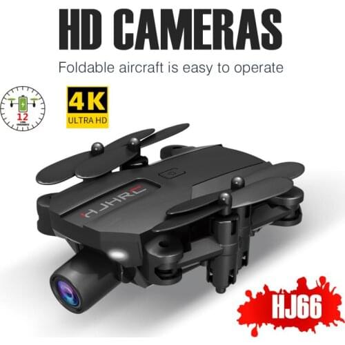 HJ66 Mini Drone Equipped With 4K 1080P Dual Camera WiFi Fpv Air Pressure Altitude Hold Foldable Quadcopter Flying Gifts Dron Toy