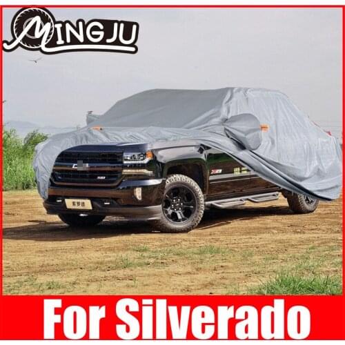 Exterior Cover Outdoor Protection Full Car Covers Snow Cover Sunshade Waterproof Dustproof for Chevrolet Silverado Accessories