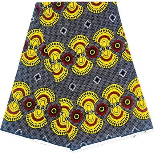 Real Wax Nigerian African Printed Fabric By The Yard Veritable Ankara Sewing Materials For Dress 100%Breathable Cotton VL 1232