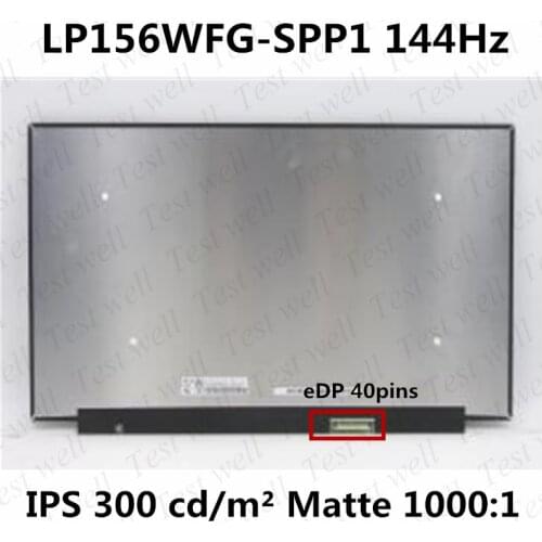 Original 15.6 inch 144Hz LCD Screen B156HAN09.2 Fit NV156FHM-NY4 LP156WFG-SPP1 For Lenovo Legion 5-15ARH05H S7-15IMH5 40pin eDP