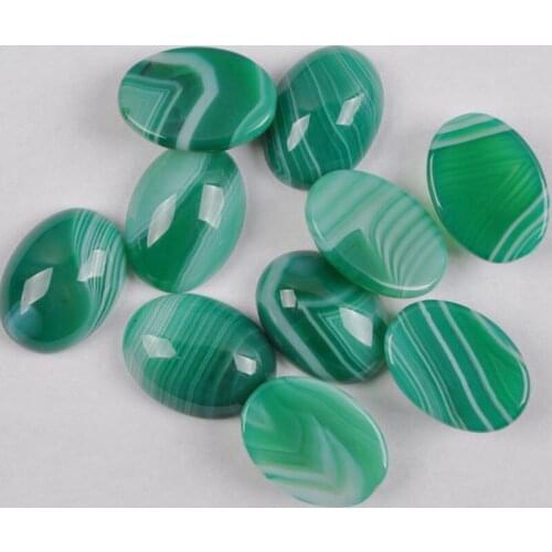 18x13MM Green Veins Carnelian Oval CAB Cabochon Jewelry For Woman Gift Bead (10 pcs/lot) H015