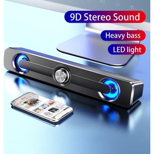 USB Wired speaker bluetooth speaker large volume wireless subwoofer portable speakers For PC Computer Sound bar Box