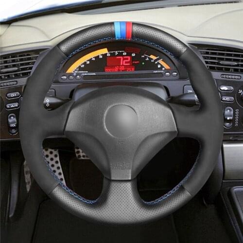 DIY Anti-Slip Wear-Resistant Steering Wheel Cover For Honda S2000 Civic Integra Insight Car Interior Decoration