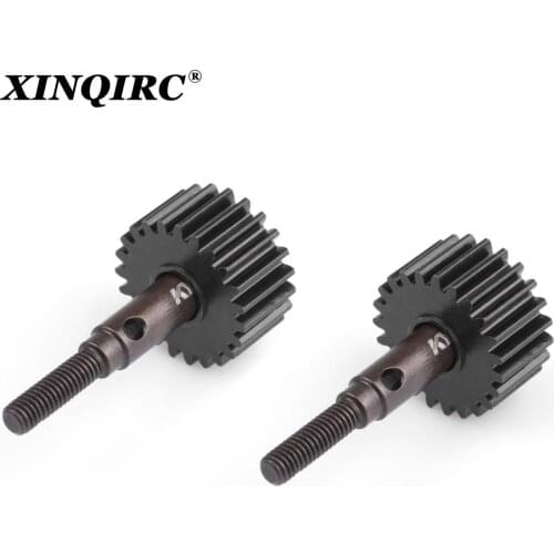 Racing 23T Hardened Steel Portal Drive Output Spindle Gear w/ Portal Stub Axle Drive Shaft for RC Crawler Traxxas TRX4 TRX6