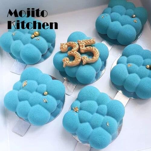 8 Cavity Diamond Love Silicone Cake Mould 3D Heart Shape Fondant Mousse Chocolate Baking Mold Modelling Decor