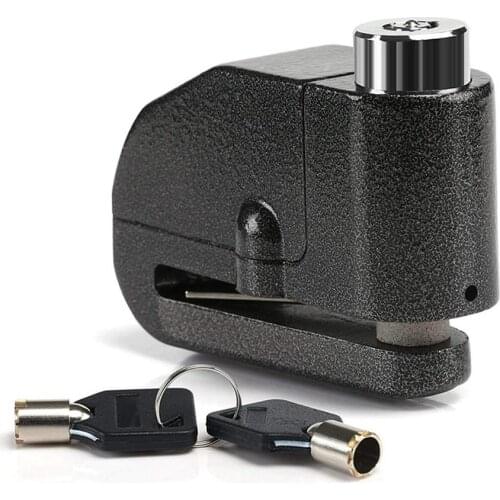 Motorcycle Disc Brake Lock Scooter Anti-theft Security Locks Aluminum Alloy Waterproof 110dB Alarm Bicycle Autocycle Accessories