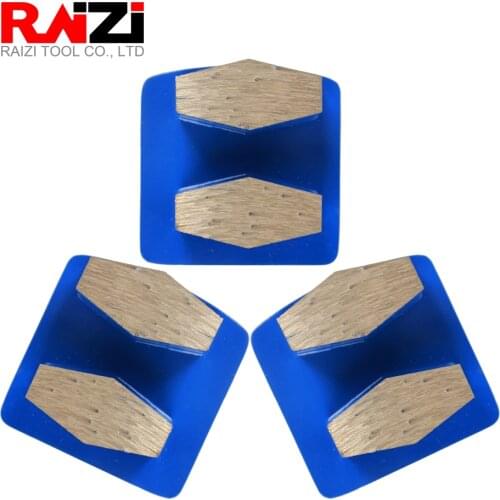 Raizi 1Pc Metal Segment Scraper Redi lock Diamond Grinding Tools For Medium Hard Concrete Floor 30 Grit Grinding Shoes Disk
