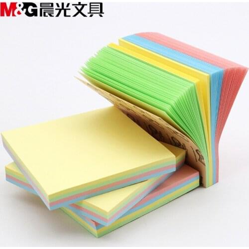 100 sheets76*102mm Size color paper Memo Pad Sticky Notes Bookmark Point it Marker Memo Sticker Office School Supplies Notebooks
