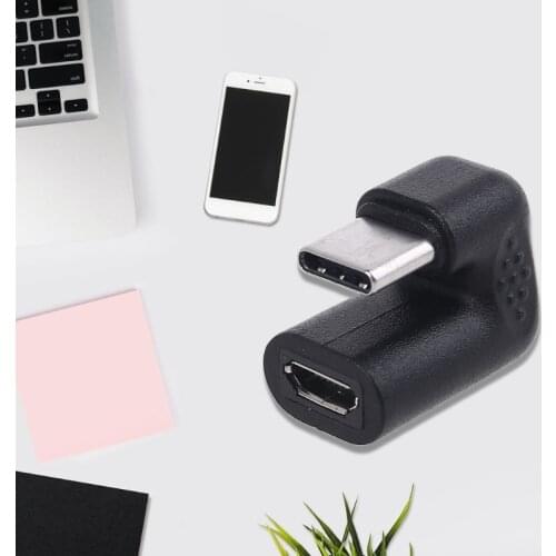 180 Degree USB C Type C Male to Micro USB Female Converter Adapter for Cellphone Tablet Mobile Phone T84C