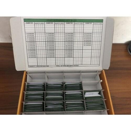 Assortment of 265PCs Watch Gaskets Plastic Hytrel "I" Gaskets