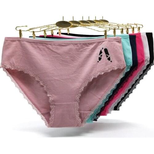 Free Shipping 4pcs/lot Big yards 2XL/3XL/4XL new plus size Mommy Pants Cotton Large briefs printing Womens Underwear 89363