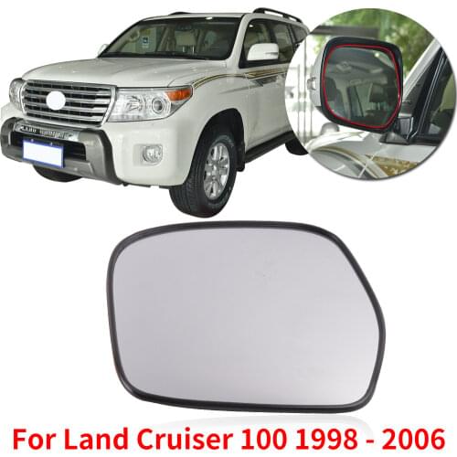 CAPQX Outer Rearview Mirror Glass Lens without Heating For Land Cruiser 100 1998 1999 2000 2001 2002 2003 2004 2005 2006
