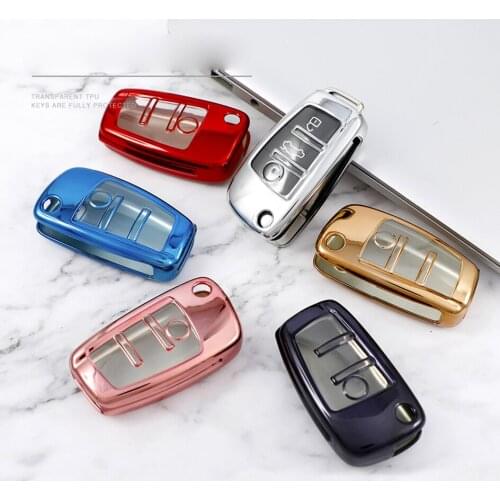 Full Protection Car Key Case Cover For Audi Key Waterproof TPU Key Shell For Audi RS3 RS4 RS5 RS6 RS7 S3 S4 S5 S6 S7 Car Styling