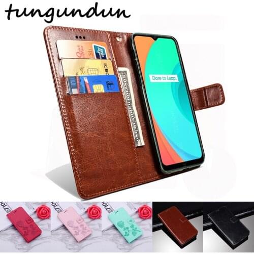 Flip Case For OPPO Realme C11 RMX2185 Cover Telefon PU Leather Protective Shell Funda Realme C11 Case Protector Bag Card Slot