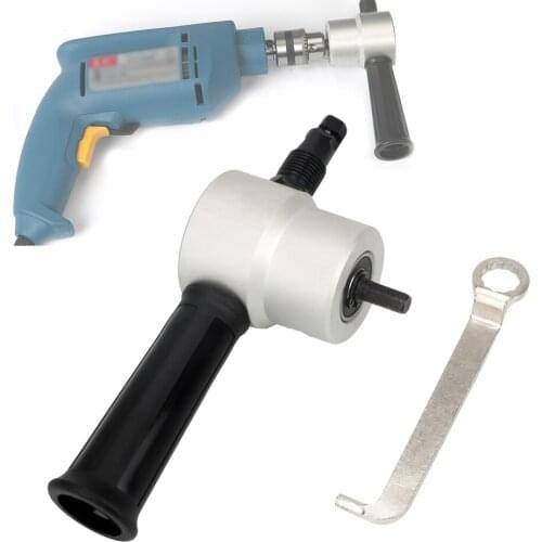 Double Head Sheet Nibbler Hole Saw Cutter Tackle Car Repair 360 Degree Sheet Metal Nibbler Cutter Metal Sheet Drill Tool