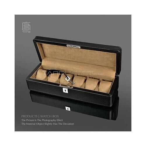 Fashion6 pillow high quality black PUleather real wood watch box watch storage box wood watch luxury watch gift box SBH015a