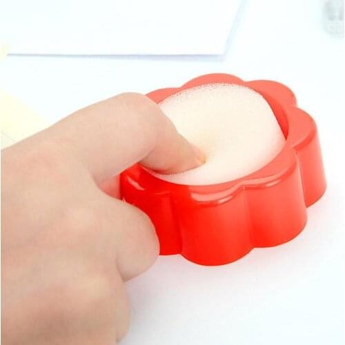 Creative Finger Wet Sponge Finger Dampener Finger Wetting Cute Paper Money Case Round Creative Count Damper Sponge D9Z6
