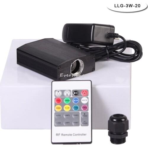 RGB color changing MINI LED 3W fiber optic light ac power supply light source engine