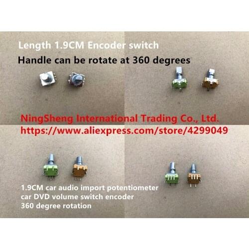 Original new 100% 1.9CM car audio import potentiometer car DVD volume switch encoder 360 degree rotation
