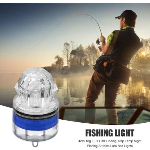 Finding Trap Flash Lamp Night 4cm 18g LED Fish Compression Resistance Fishing Attracts Lure Bait Lights Outdoor Fishing