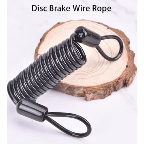 Anti Theft Bike Brake Disc Lock For MTB Bicycle Motorcycle Electric Scooter Wheels Moto Security Safety Spring Rope Steel Wire