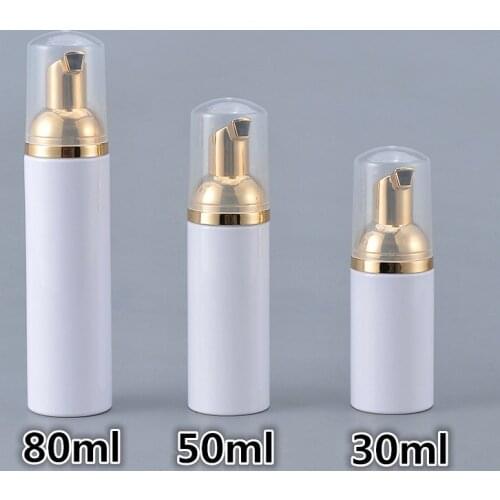 30ml 50ml 80ml Empty Face Wash Cleaner Foamer Bottle Maquiagem Facial Cleansing Mousse PET Foam Travel Bottles 100pcs lin4962
