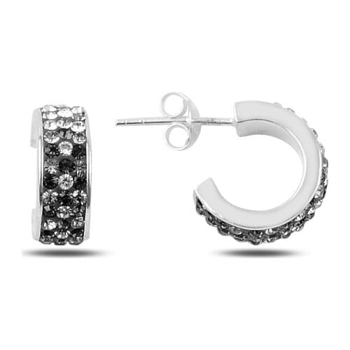 Silver 925 Sterling Zircon Stone Earrings